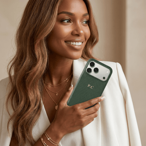 Green Leather Snake iPhone Case - Poly Bands