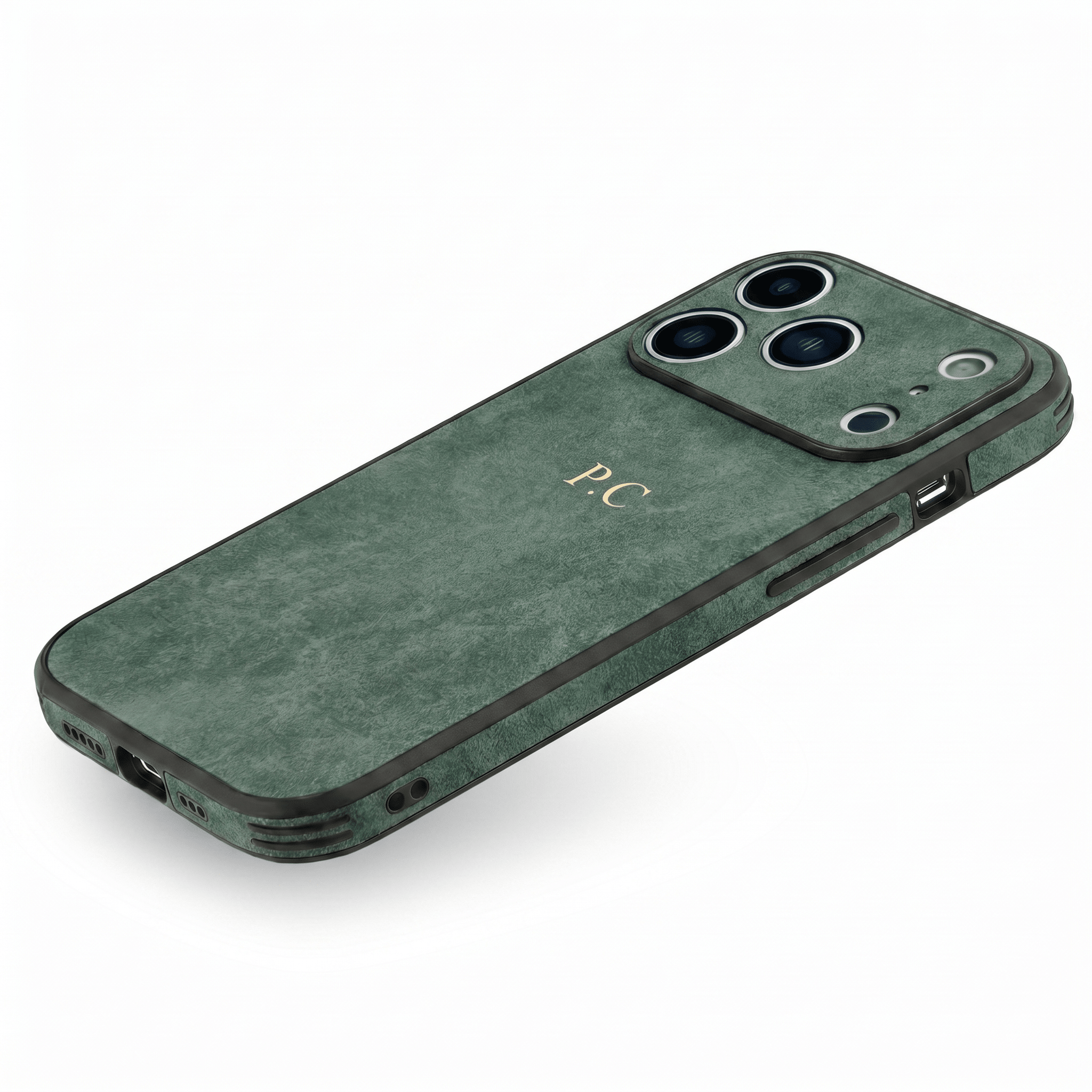 Green Suede iPhone Case - Poly Bands
