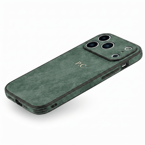 Green Suede iPhone Case - Poly Bands