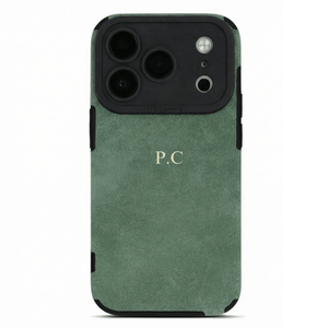Green Suede iPhone Case - Poly Bands