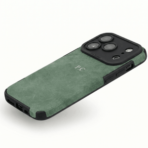 Green Suede iPhone Case - Poly Bands