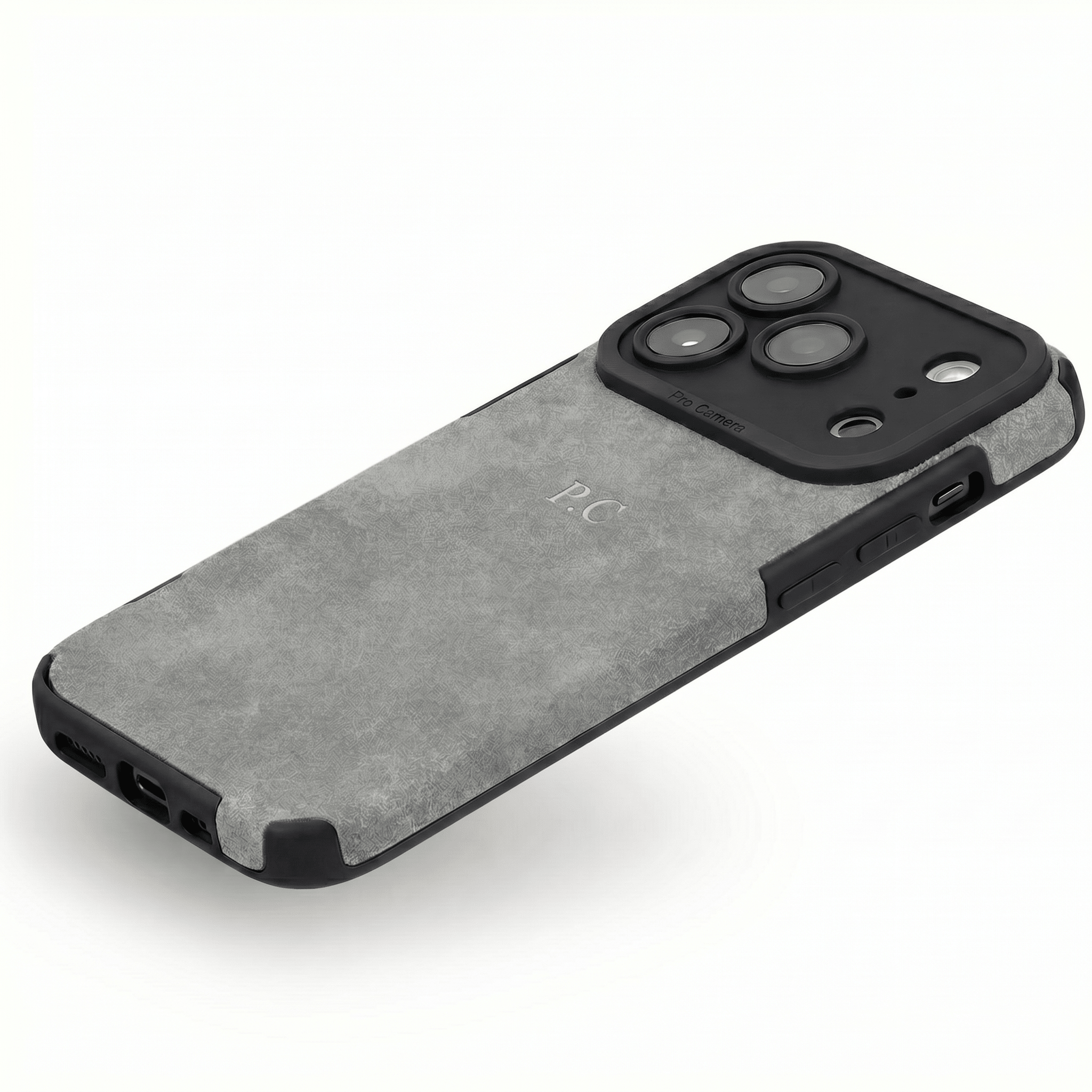 Grey Suede iPhone Case - Poly Bands