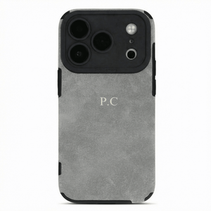 Grey Suede iPhone Case - Poly Bands