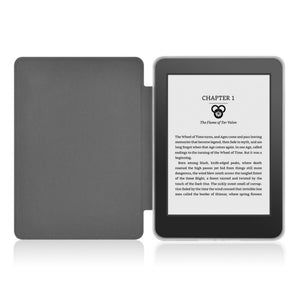 Light Blue Leather Kindle Case - Poly Bands