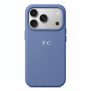 Light Blue Magnetic Leather iPhone Case - Poly Bands