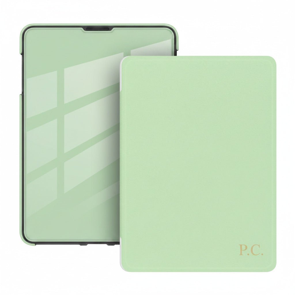 Light Green Leather Kindle Case - Poly Bands
