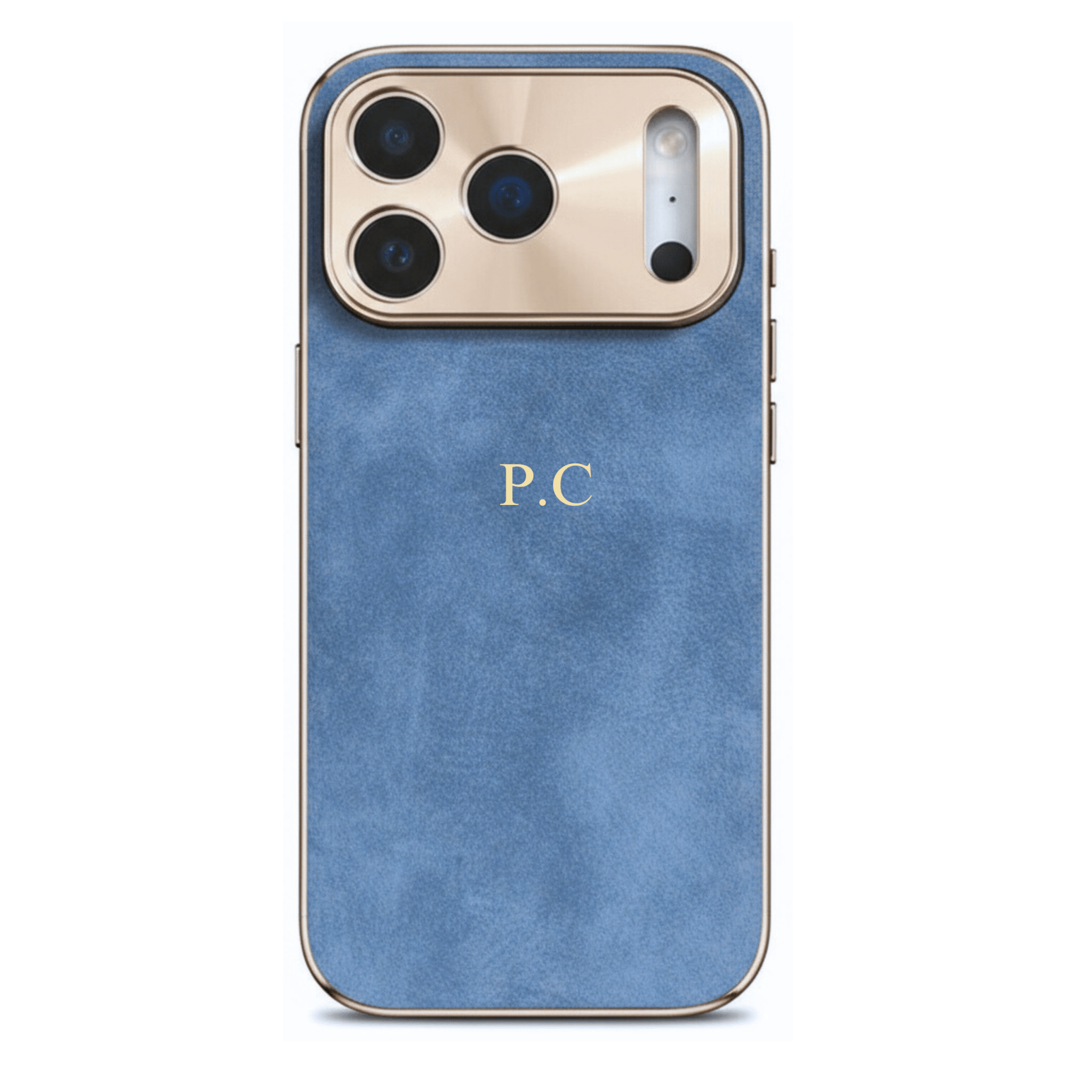 Luxury Lambskin Leather Custom iPhone Case Gray - Poly Bands