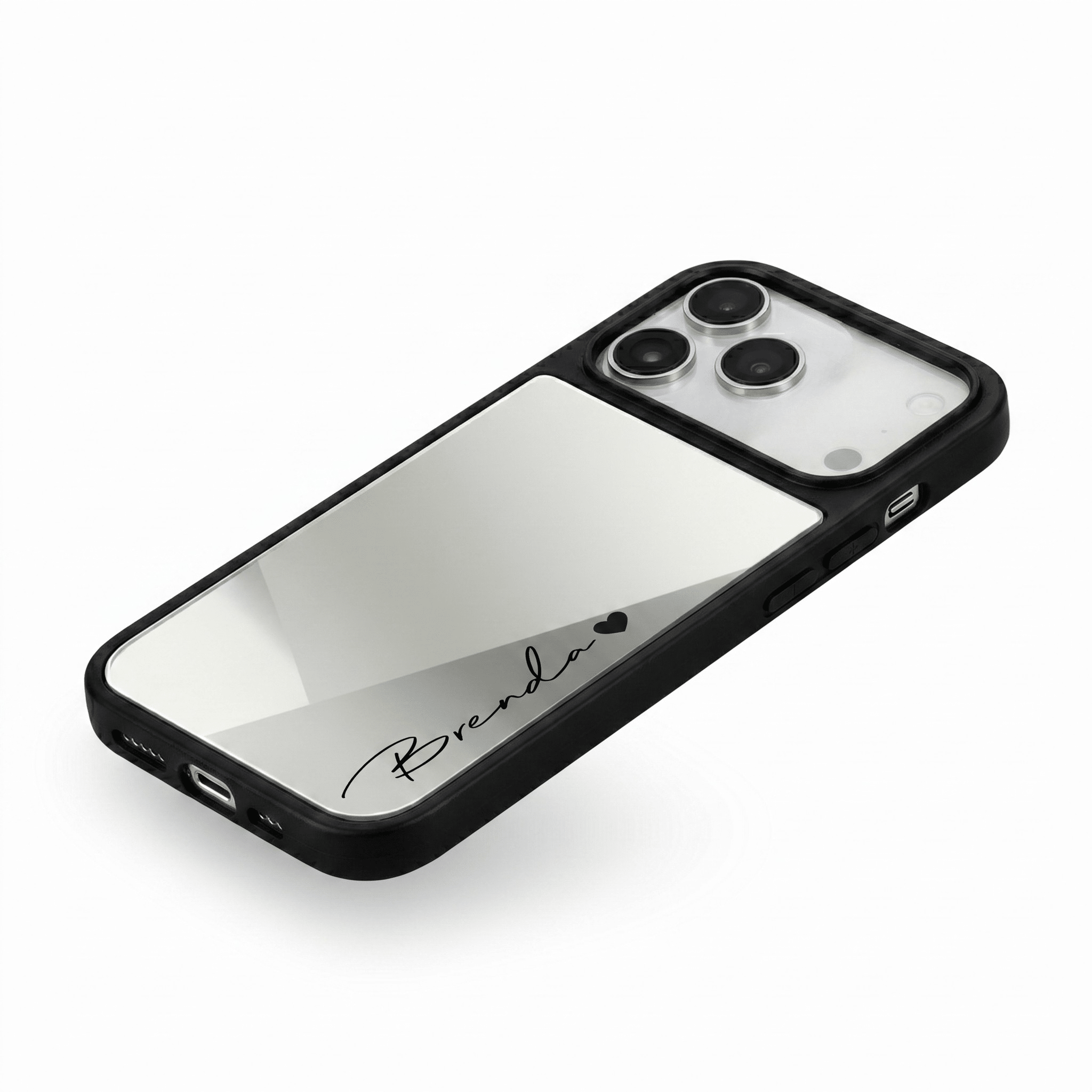 Personalized Mirror iPhone Case - Poly Bands