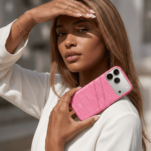 Pink Crocodile iPhone Case - Poly Bands