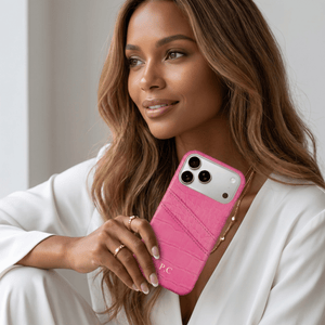Pink Crocodile iPhone Case - Poly Bands