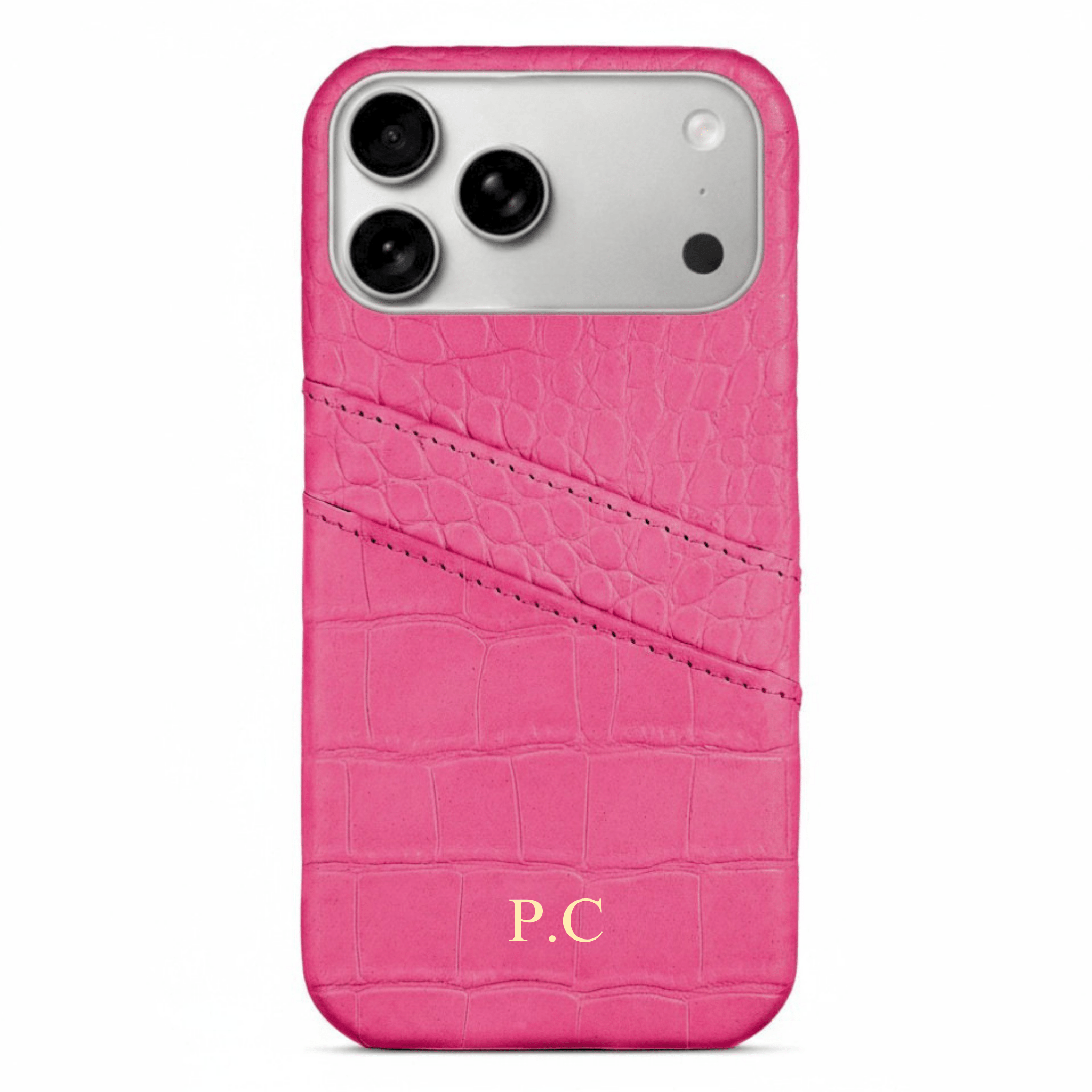 Pink Crocodile iPhone Case - Poly Bands