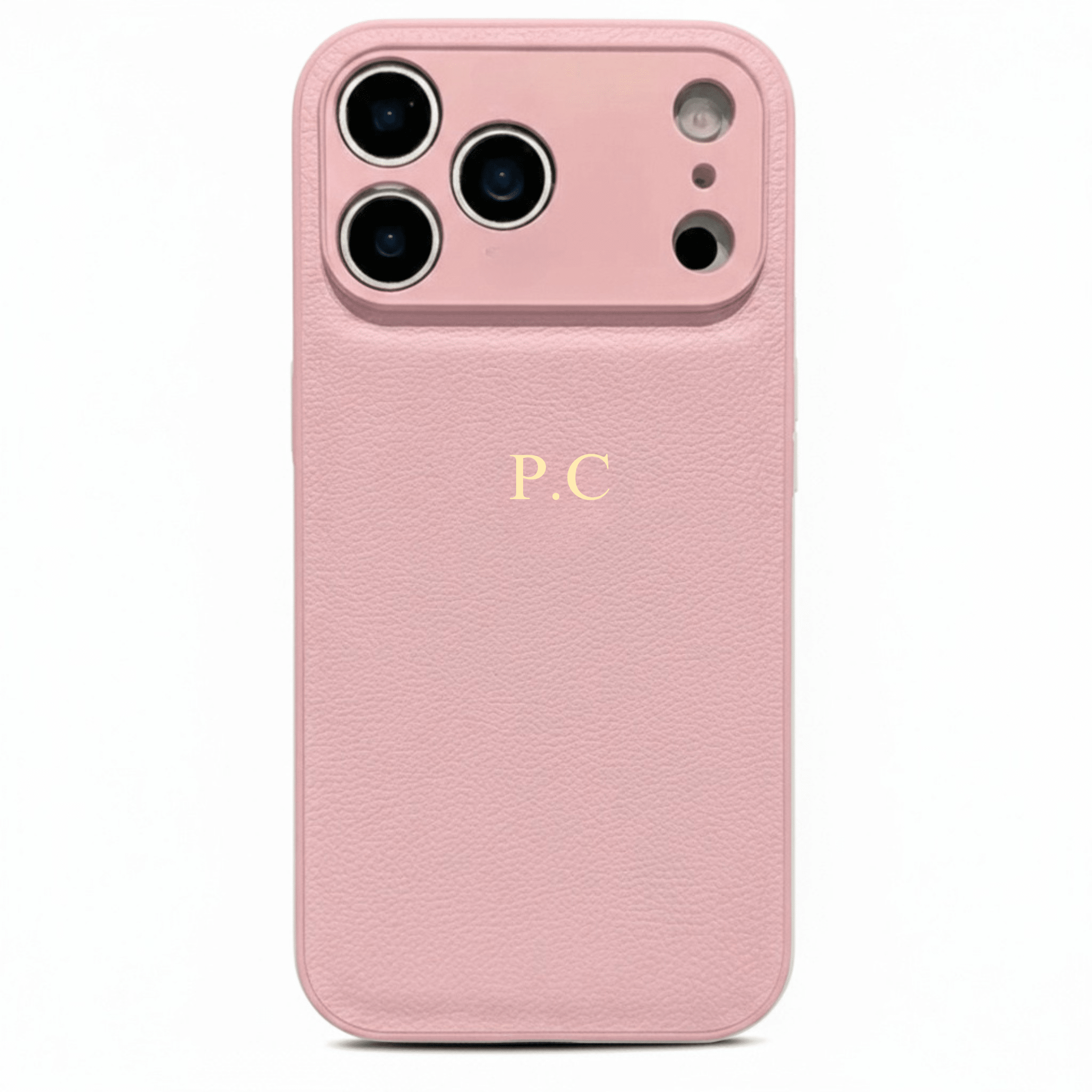 Pink Leather iPhone Case - Poly Bands