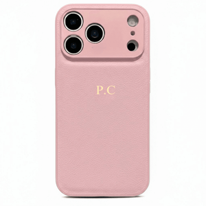 Pink Leather iPhone Case - Poly Bands