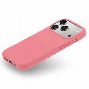 Pink Leather iPhone Case - Poly Bands