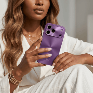 Purple Flashy Alu iPhone Case - Poly Bands