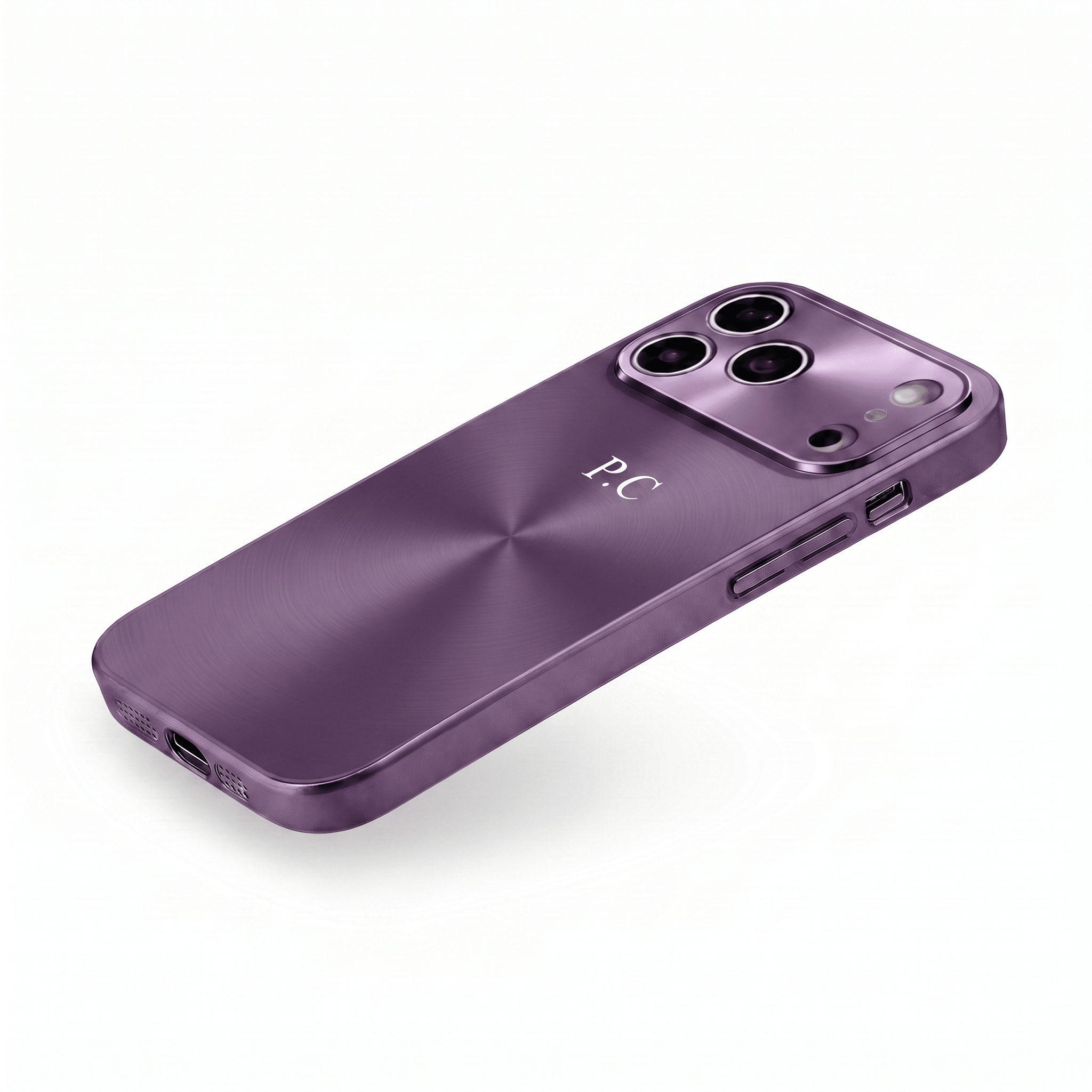 Purple Flashy Alu iPhone Case - Poly Bands
