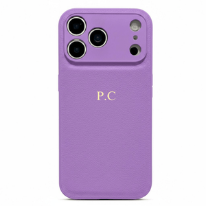 Purple Leather iPhone Case - Poly Bands