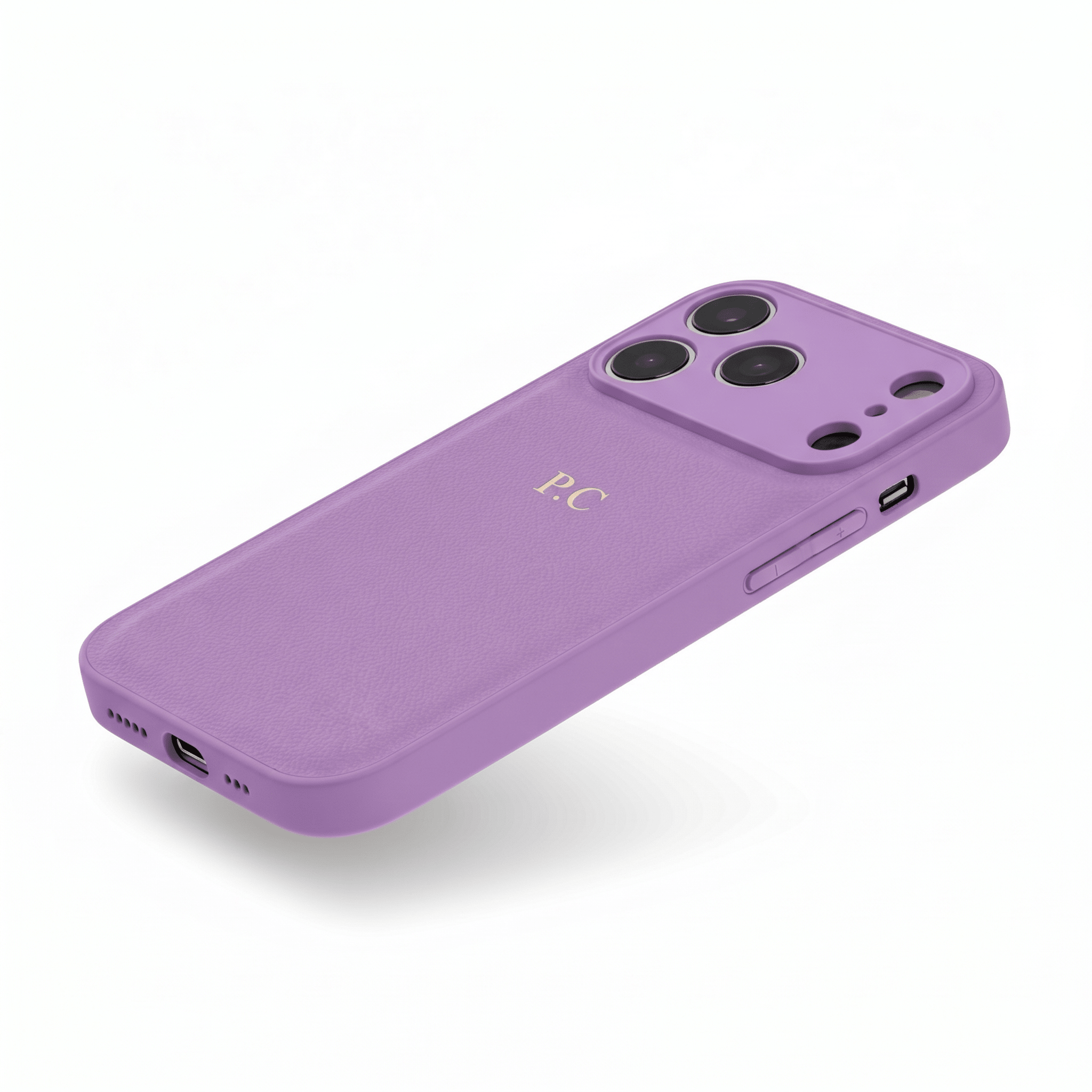 Purple Leather iPhone Case - Poly Bands