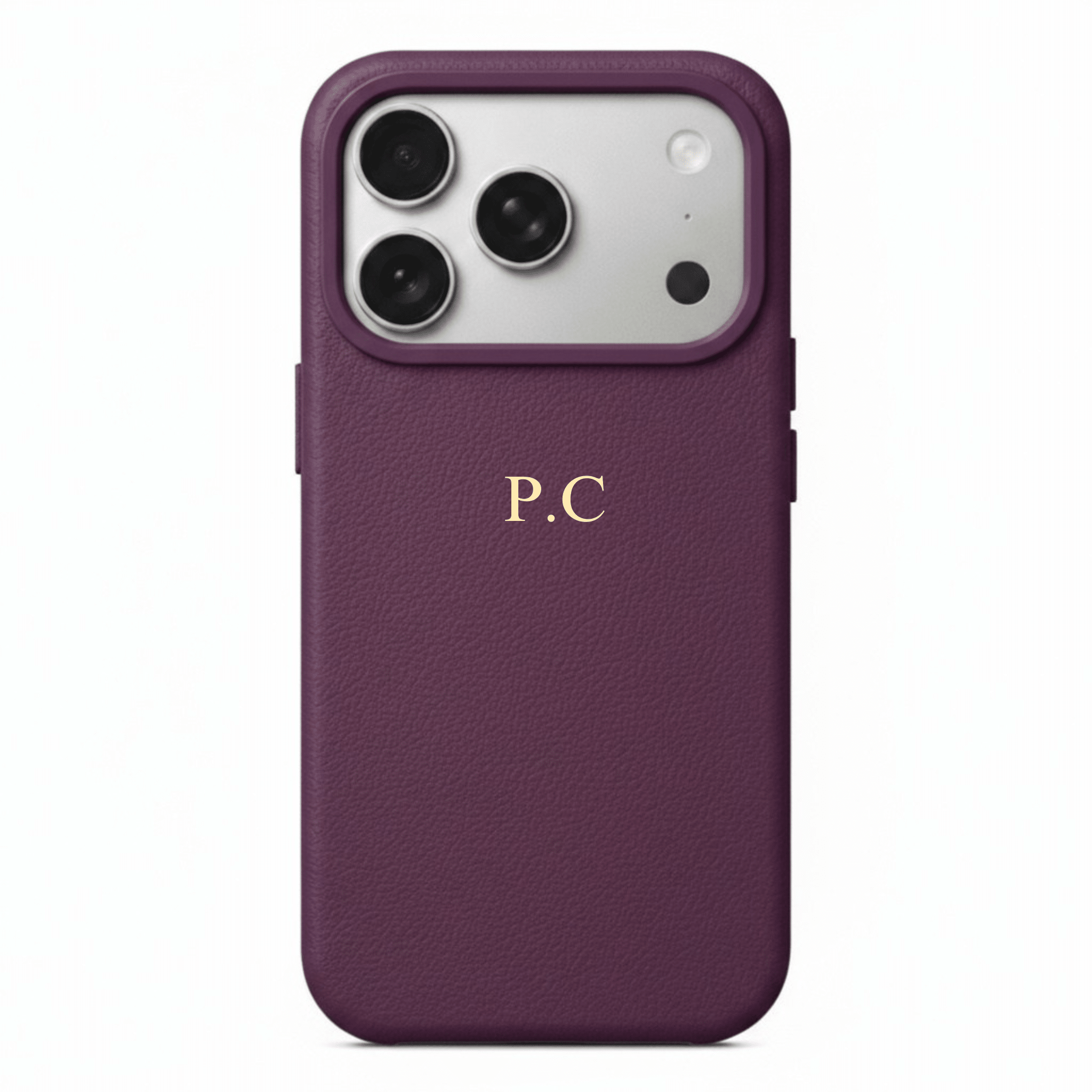 Purple Magnetic Leather iPhone Case - Poly Bands