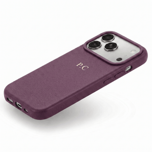 Purple Magnetic Leather iPhone Case - Poly Bands