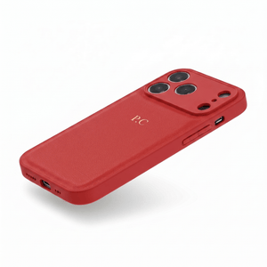 Red Leather iPhone Case - Poly Bands