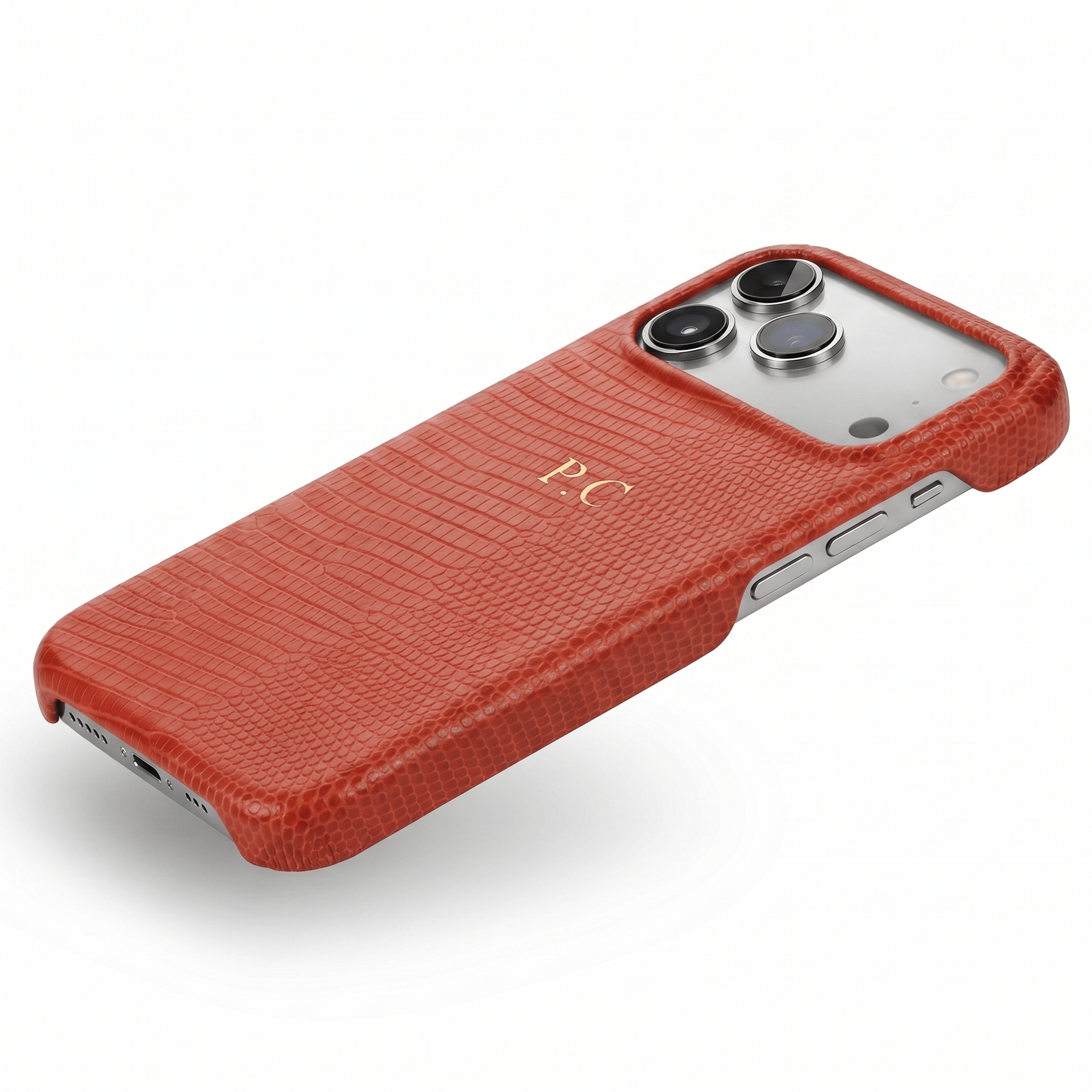 Red Leather Snake iPhone Case - Poly Bands