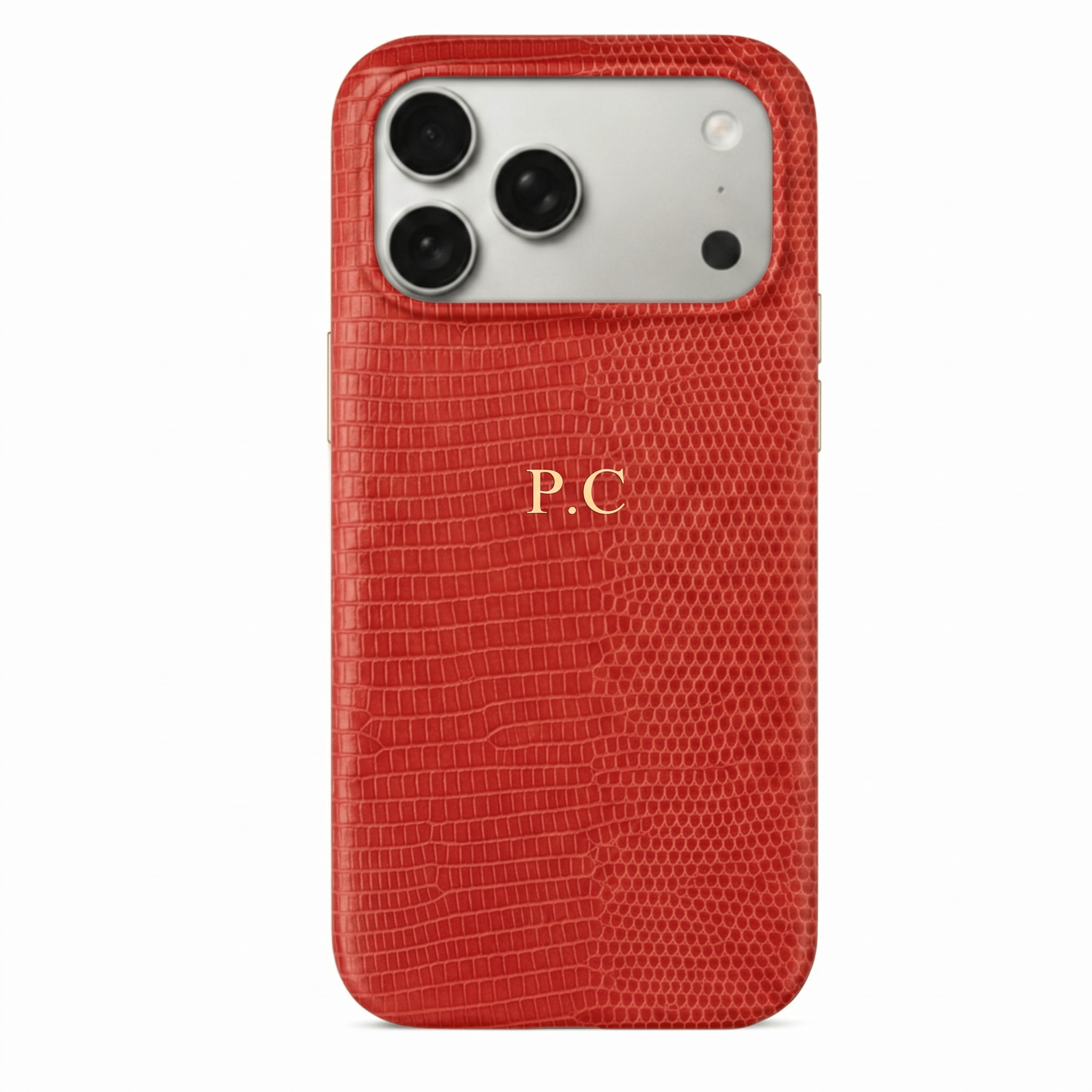 Red Leather Snake iPhone Case - Poly Bands