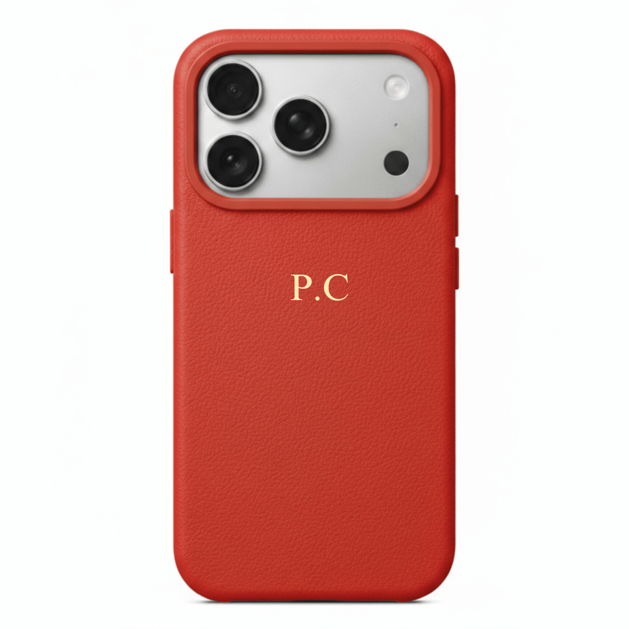 Red Magnetic Leather iPhone Case - Poly Bands