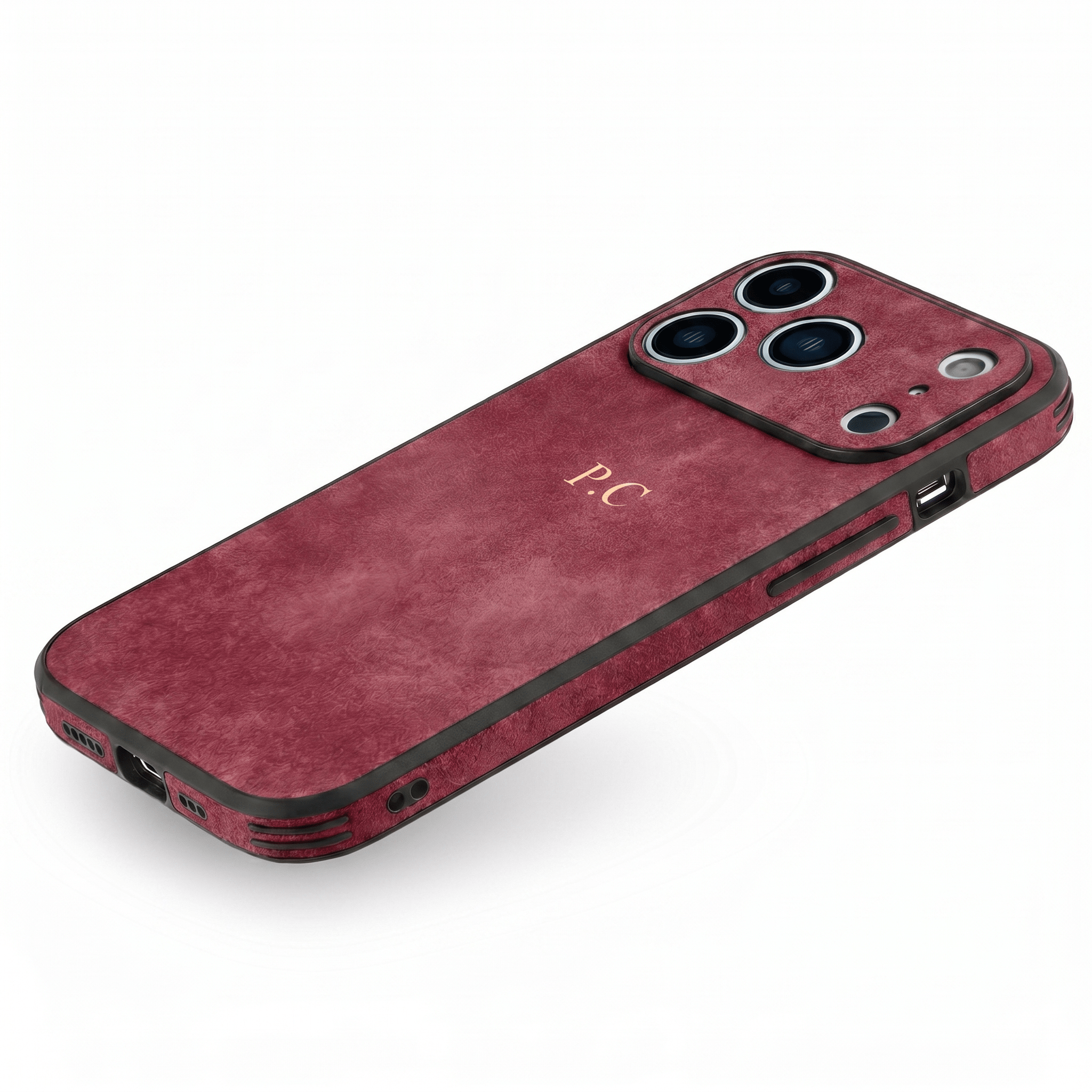 Red Suede iPhone Case - Poly Bands