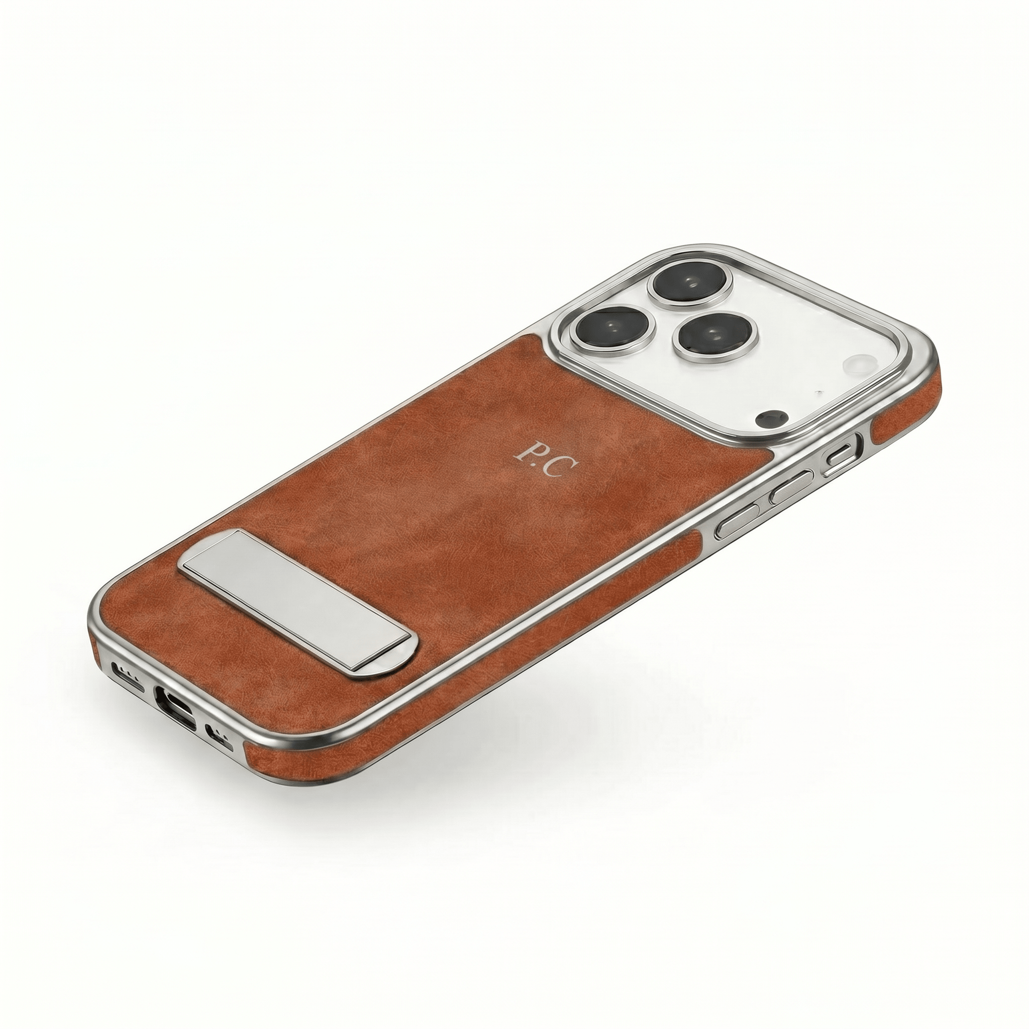 Suede iPhone Case With Stand - Poly Bands