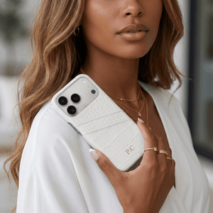 White Crocodile iPhone Case - Poly Bands