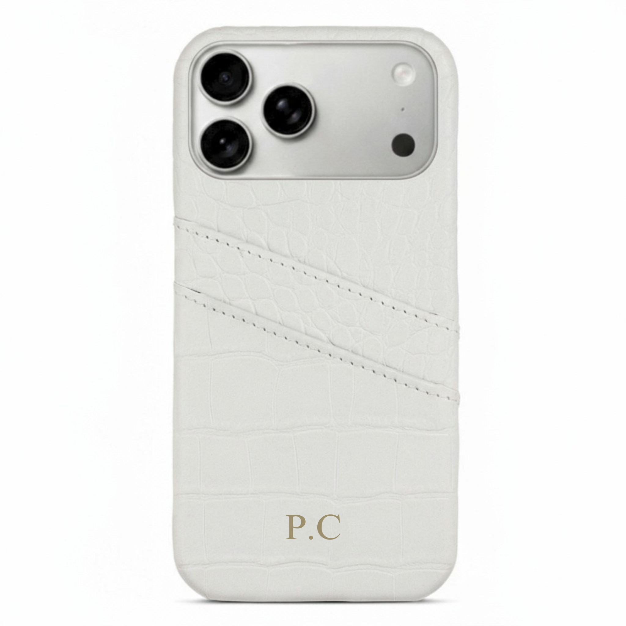 White Crocodile iPhone Case - Poly Bands