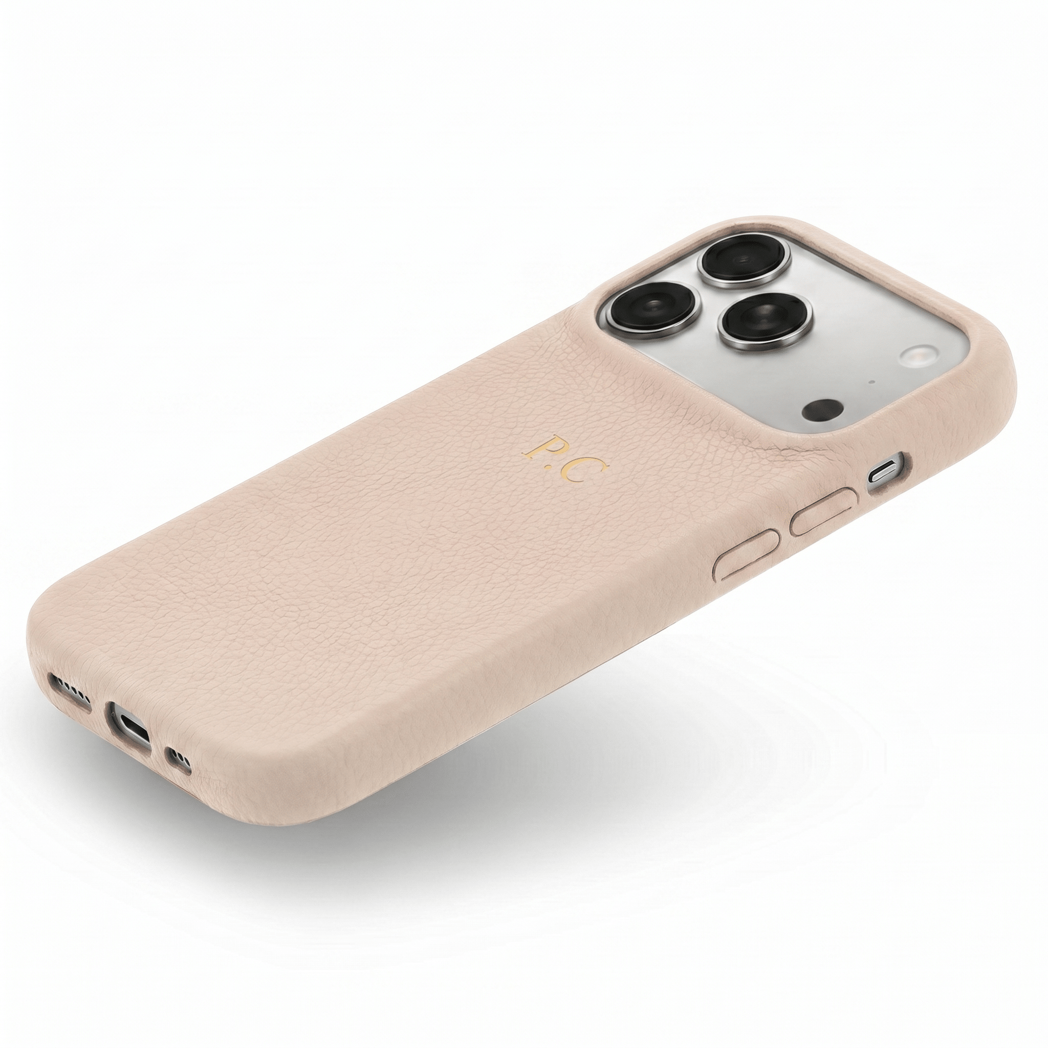 White Leather iPhone Case - Poly Bands