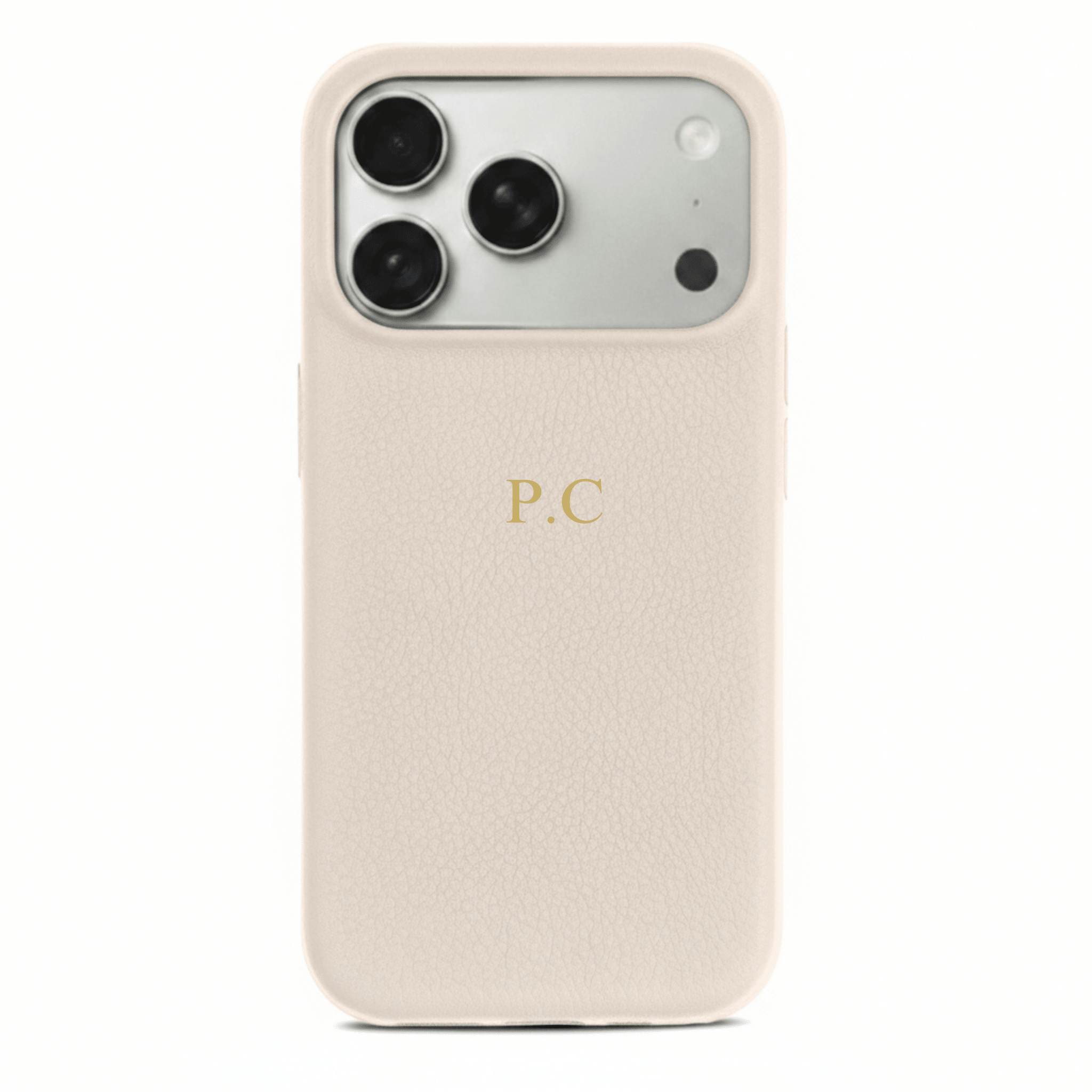 White Leather iPhone Case - Poly Bands