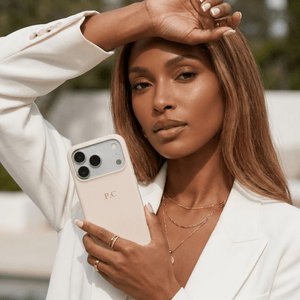 White Leather iPhone Case - Poly Bands