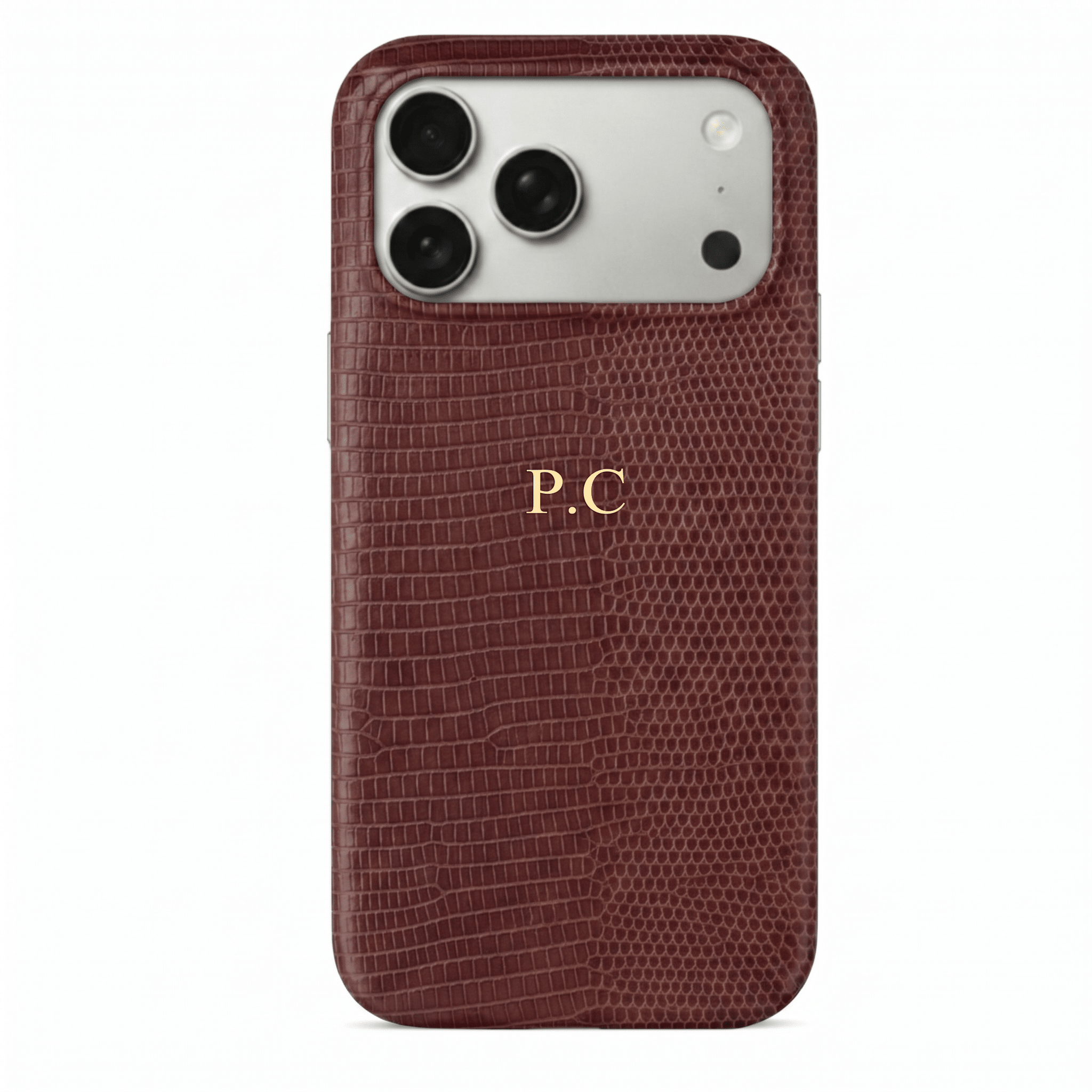 Wine Leather Snake iPhone Case - Poly Bands