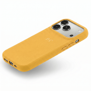 Yellow Leather iPhone Case - Poly Bands