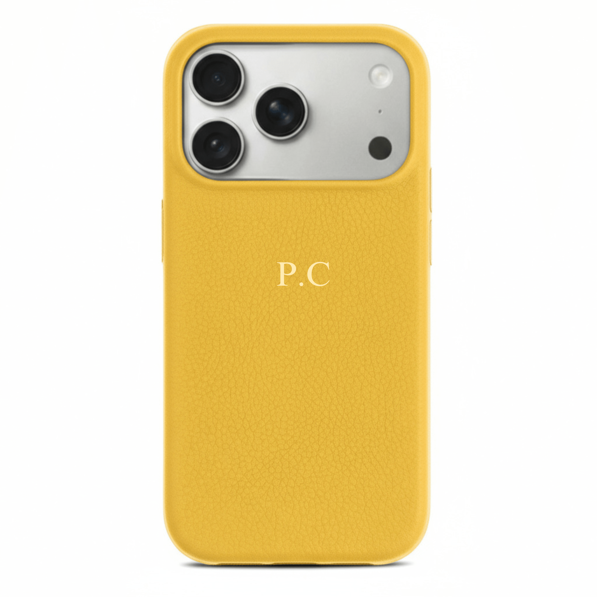 Yellow Leather iPhone Case - Poly Bands