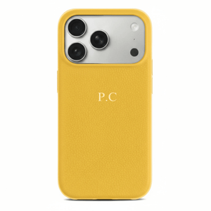 Yellow Leather iPhone Case - Poly Bands