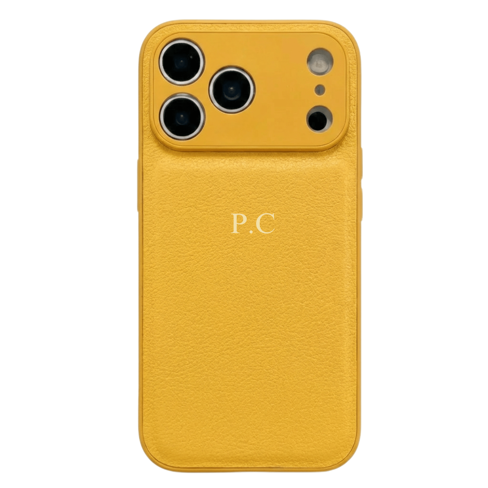 Yellow Leather iPhone Case - Poly Bands